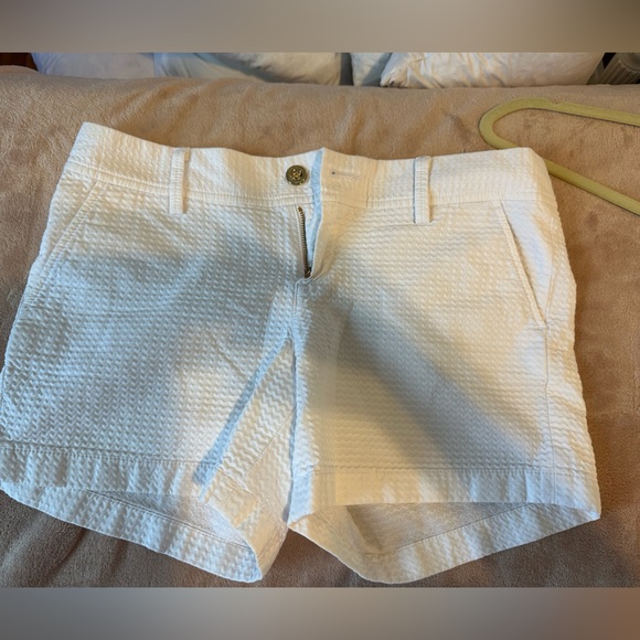 Lilly Pulitzer White Jacquard Callahan Shorts - Picture 3 of 4